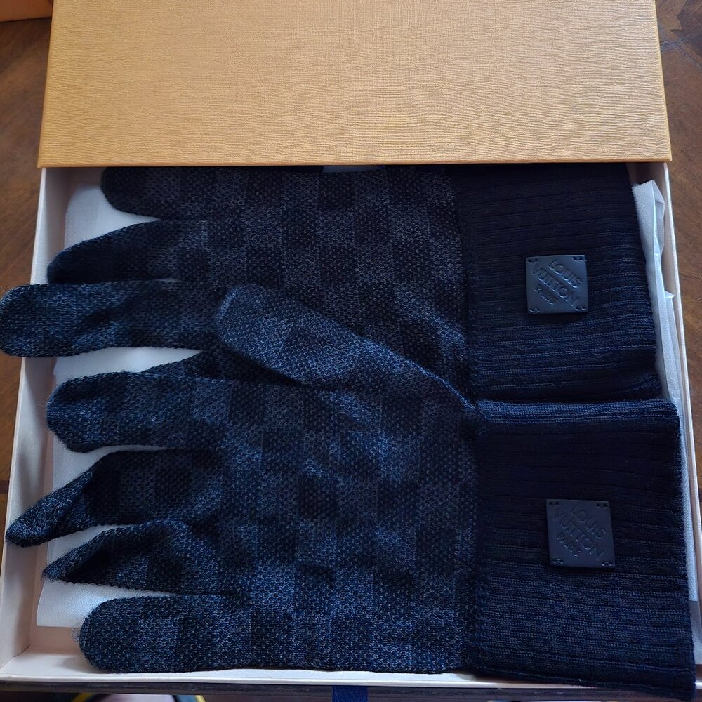 Louis Vuitton Damier gloves